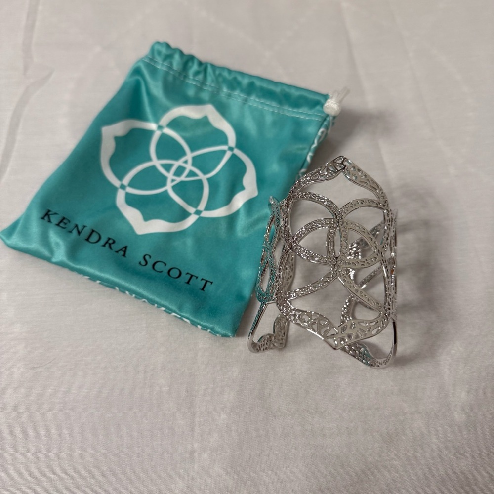 Kendra Scott Silver Intricate Cuff Bracelet - Picture 6 of 6
